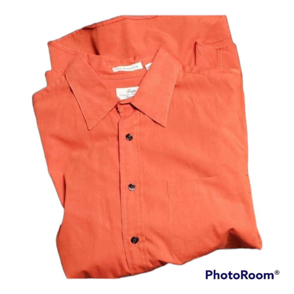 Gap Classic Tailored 100% Cotton Buttondown Shirt EUC Size Large